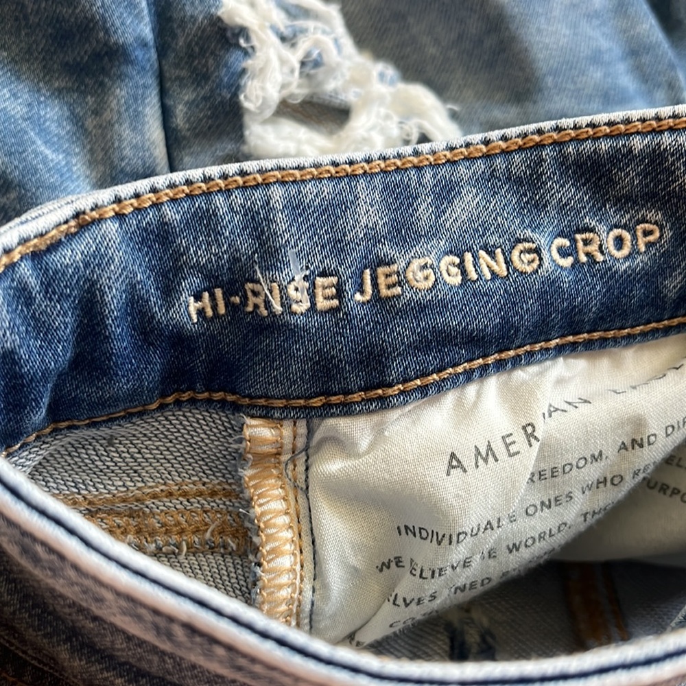 American Eagle Hi Rise Jegging Crop size 6 Short - Picture 4 of 5